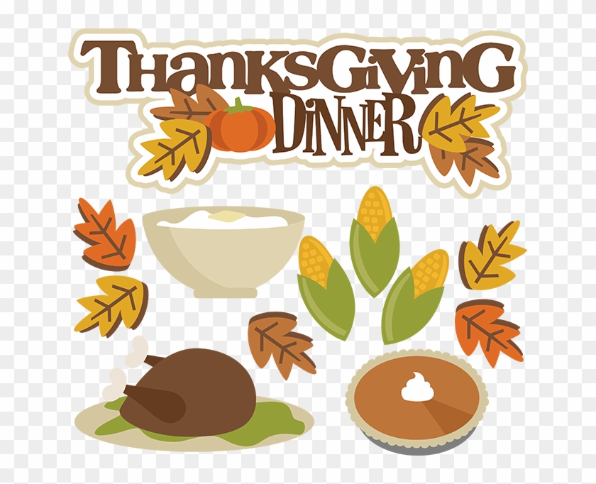 Thanksgiving Dinner Table Clipart #1005632