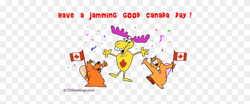 Moose Clipart Canada Day - Happy Canada Day Gif #1005681