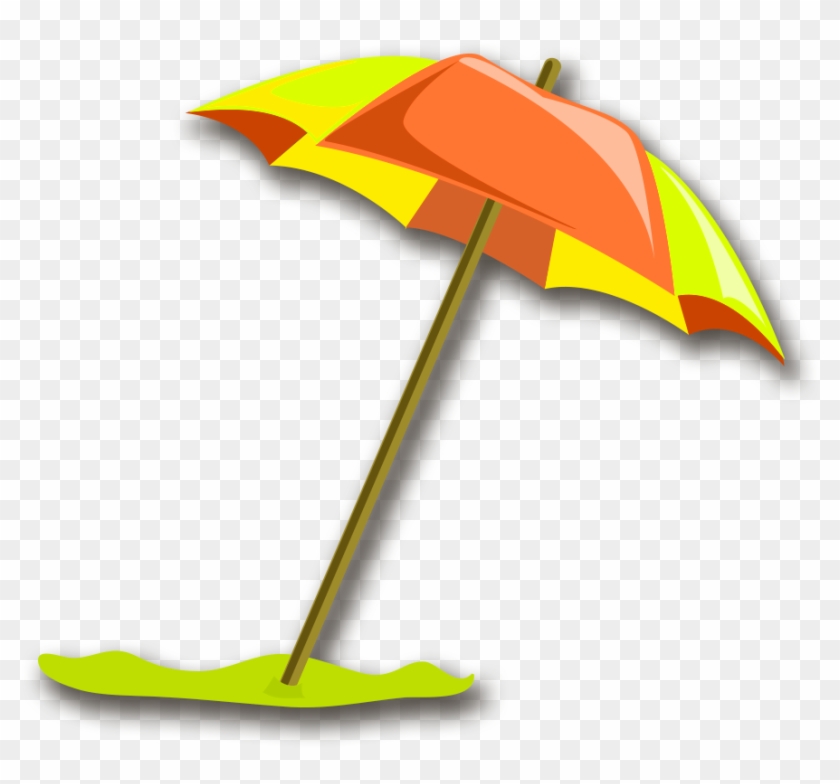 Yellow Simple Parasol Decorative Pattern - Clip Art #1005694