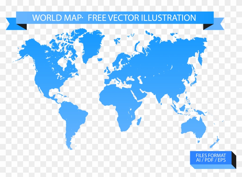 World Map Globe - World Map Vector Png #1005874