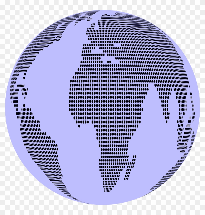 Vector Globe World Map Of The Clip Art - World Map #1005884