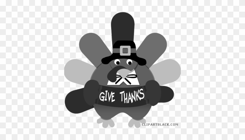 Thanksgiving Turkey Animal Free Black White Clipart - Thanksgiving Day #1005936