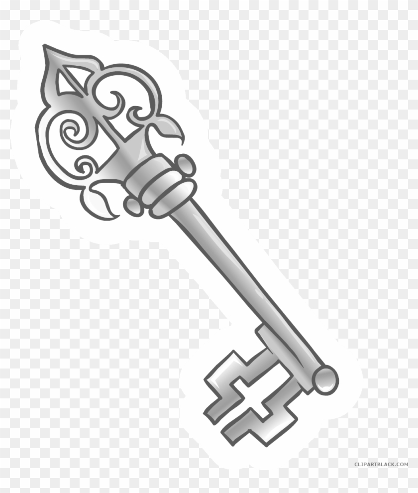 Old Key Tools Free Black White Clipart Images Clipartblack - Iconos De Llave En Png #1005940