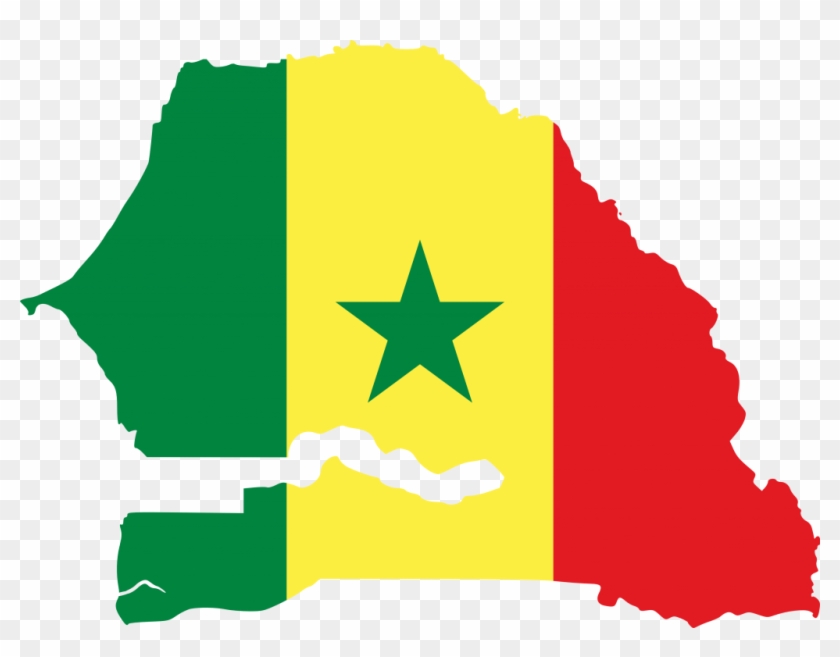 Miss Teen Africa Senegal - Senegal Flag Map #1006016