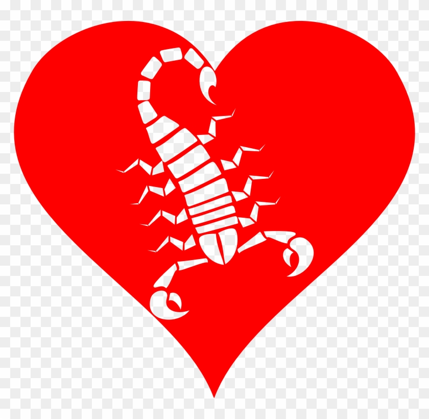 Clipart Heart Of Venom - Scorpio - You've Been Warned! Hoodies & Sweatshirts #1006038