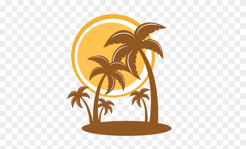 Pretty Free Merry Christmas Clipart Palm Trees Silhouette - Palm Trees Free Svg #1006137