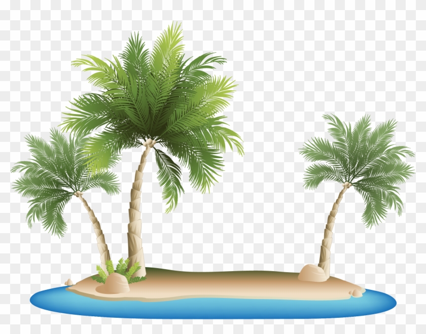 Palm Islands Tropical Islands Resort Clip Art - Palm Tree Beach Png #1006167