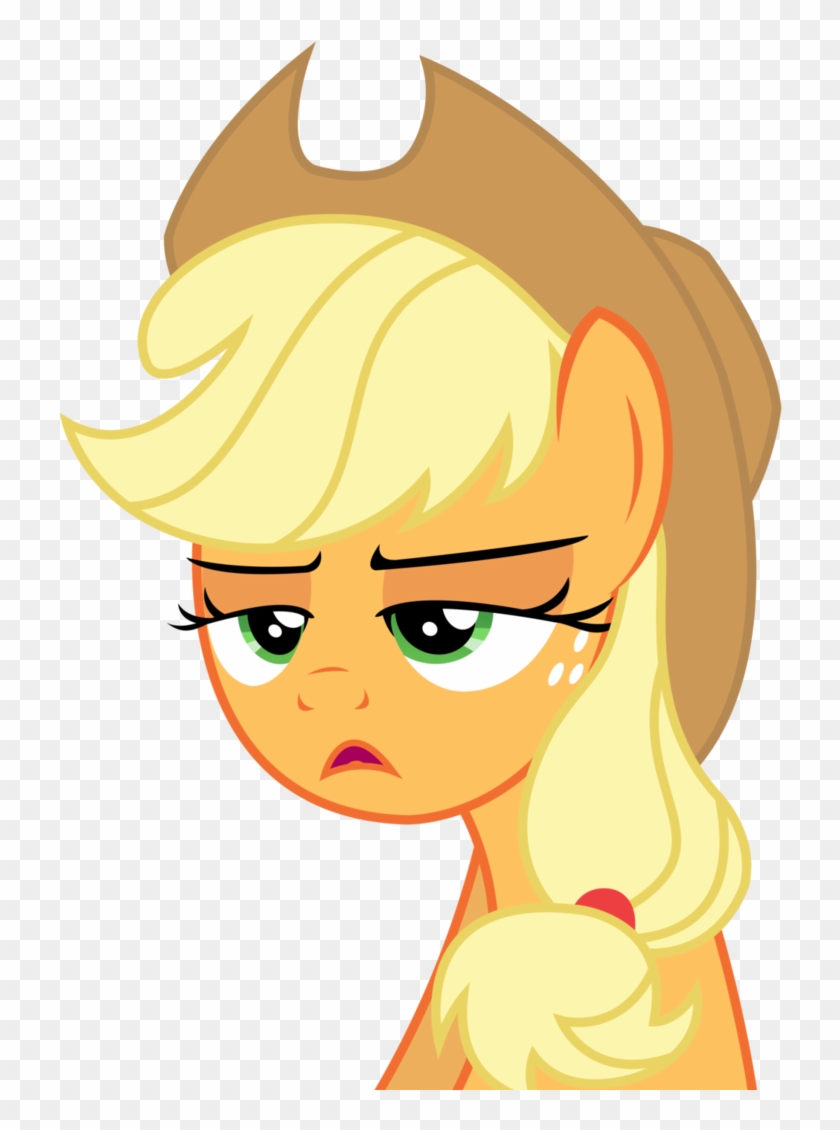 I'll Be Blunt With Ya, Sugarcube By Sketchmcreations - Mlp Applejack Vector Not Amused #1006186