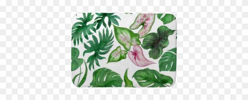 Watercolor Painting Seamless Pattern With Tropical - Watercolor Painting #1006308