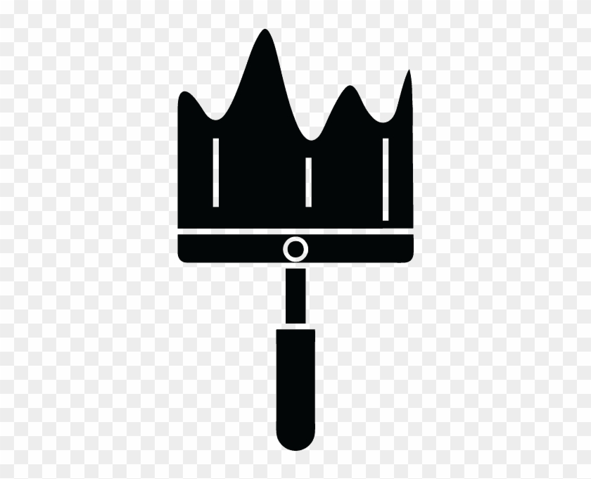 Black Paintbrush Icon - Black Paintbrush Icon #1006419