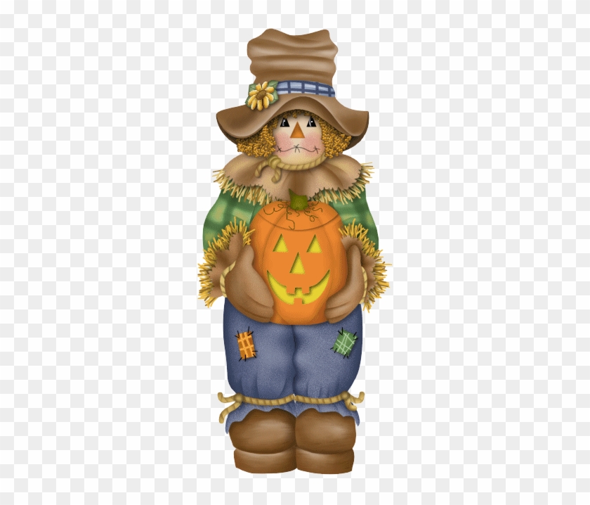 Scarecrow With Pumpkin - Scarecrow #1006426