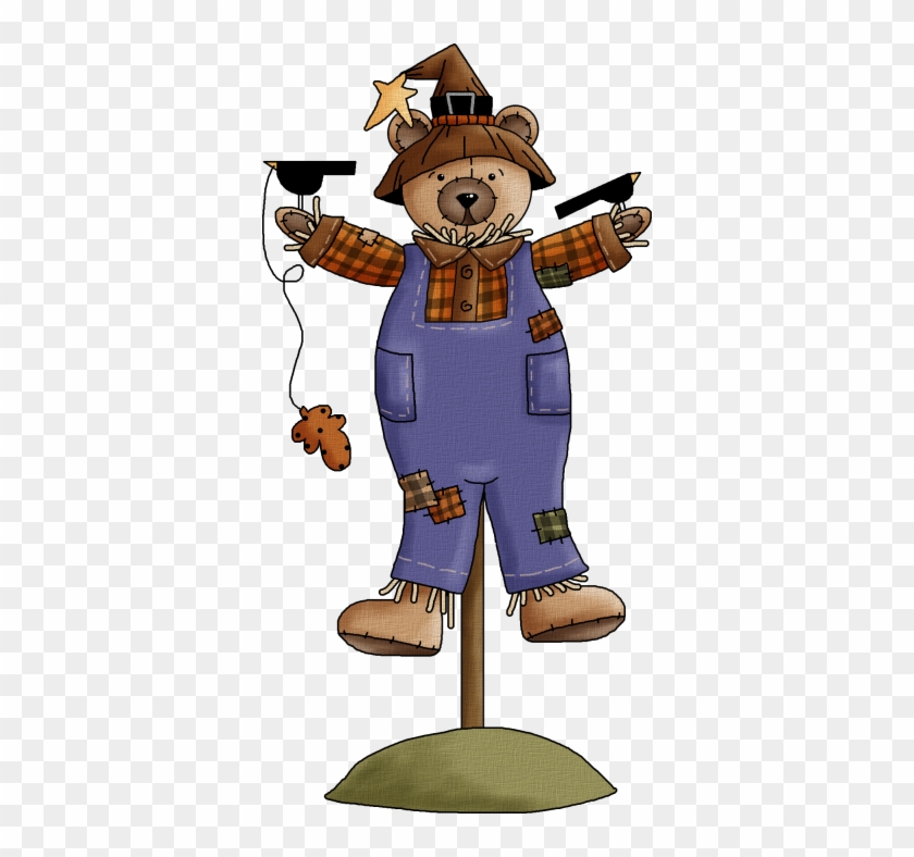 Scarecrow Teddy Bear * - Fall Clipart #1006439