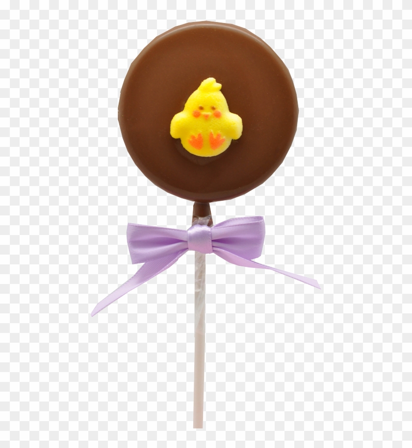 Easter Round Decorated Sucker - Chocolate #1006459