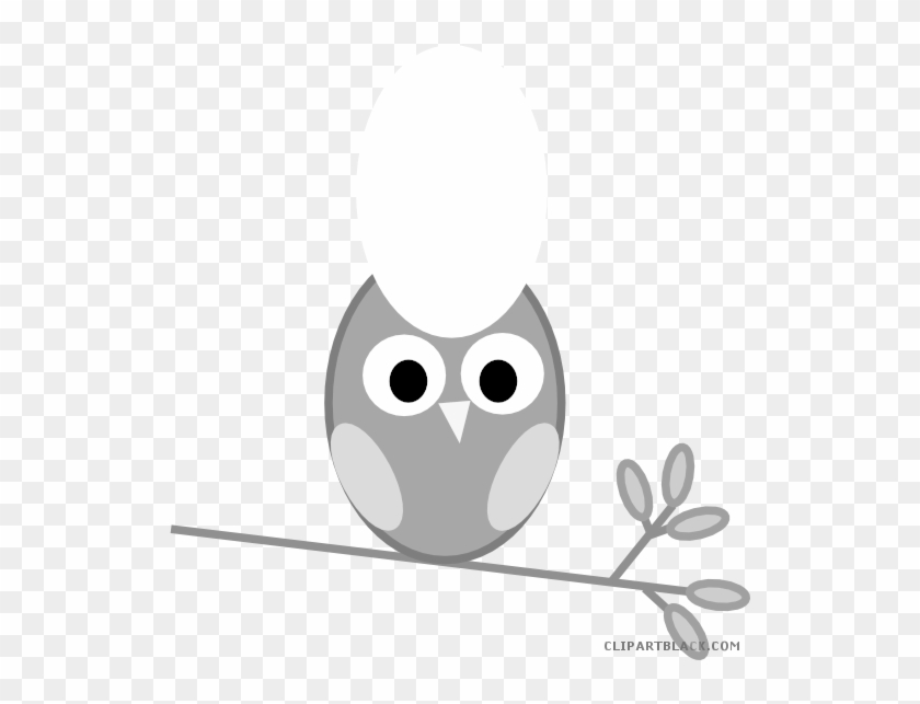 Owl Animal Free Black White Clipart Images Clipartblack - Glass Pink Oval Drop Earrings ~ Vintage 1960s Mod Two #1006486