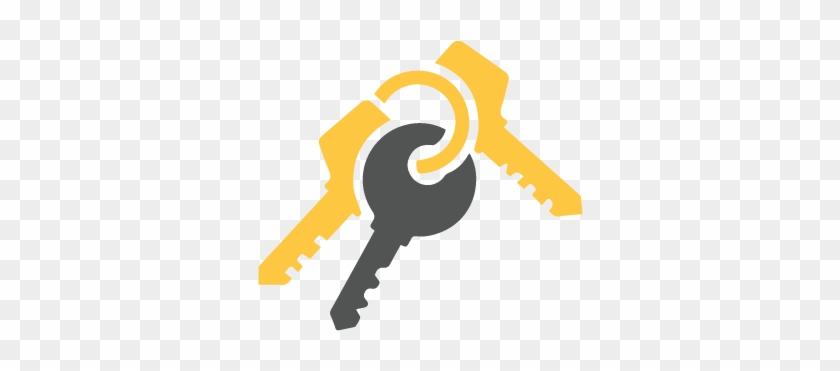 Keys Icon Png Student Housing Rentals Near Brock University - Keys Black And White #1006497