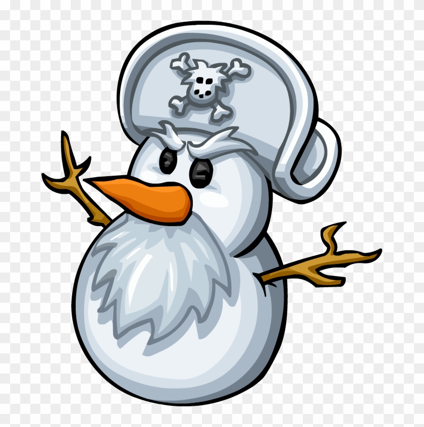 Rockhopper Snowman - Png - Imagenes Graciosas De Club Penguin #1006598