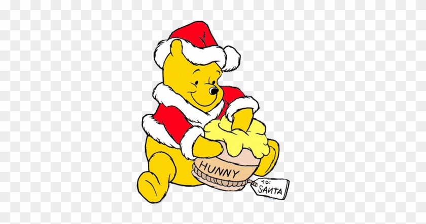 Merry Christmas Clipart Pooh - Winnie The Pooh Coloring Pages #1006661