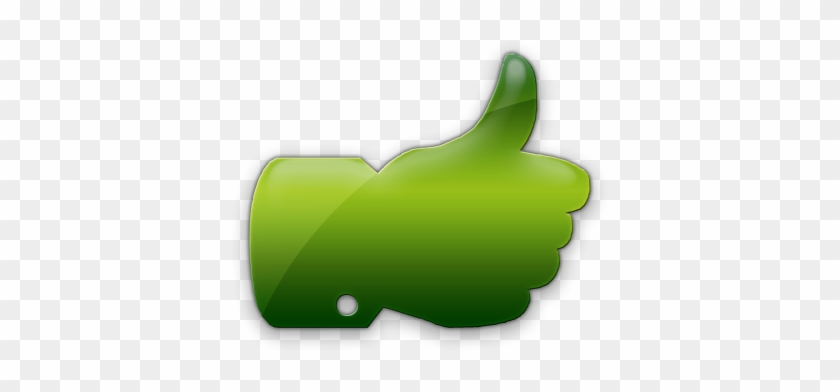 Green Jelly Icon Business Thumbs Up Clipart - Illustration #1006699