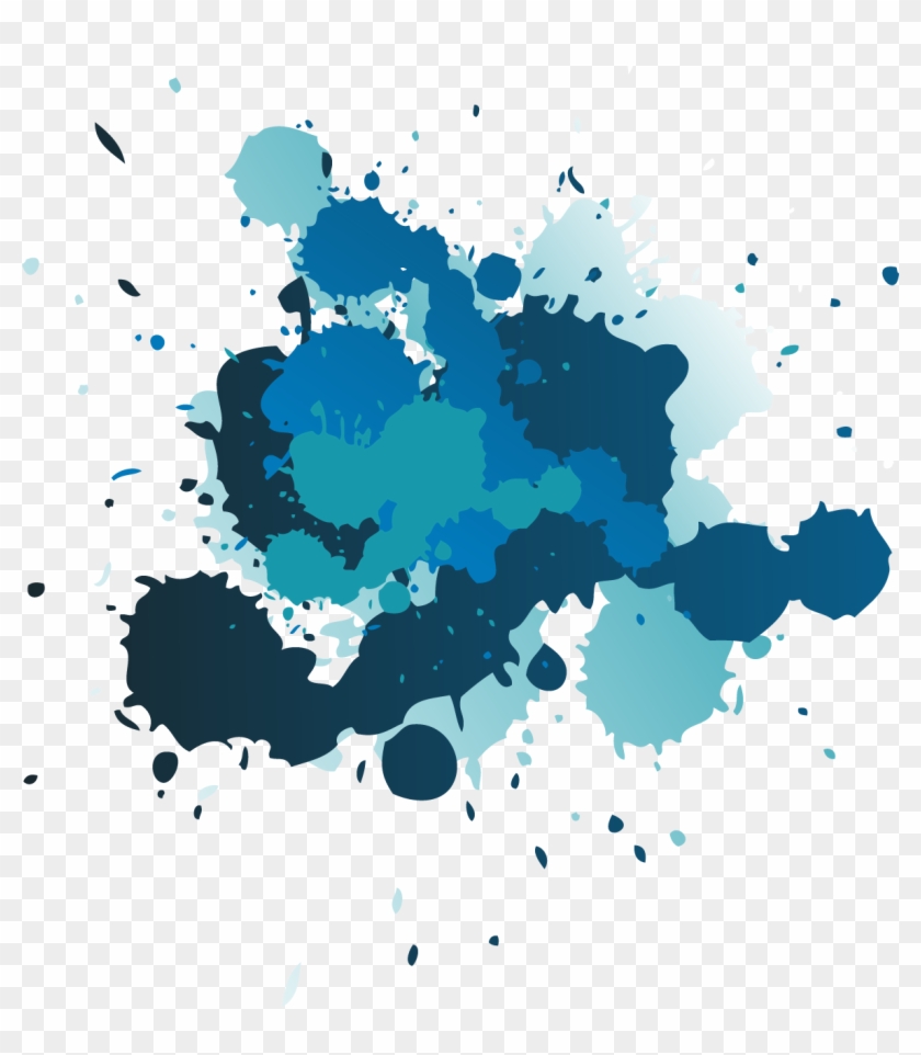 Splatter Clipart Png Image 08 - Blue Paint Splatter Png #1006728