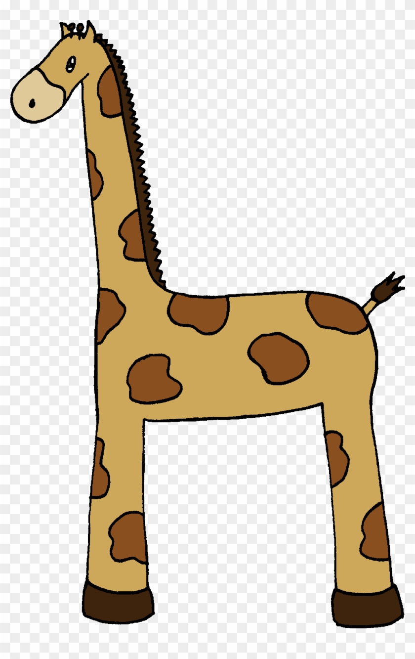 Clip Art Of A Giraffe - Grassland #1006792