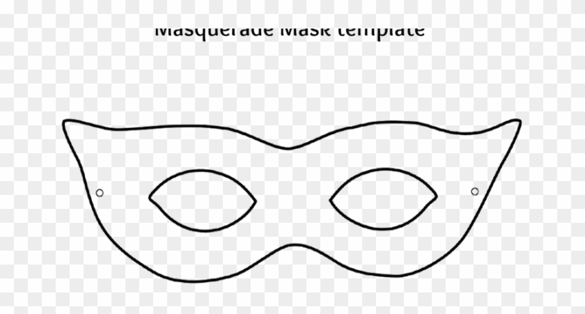 Mask Template Mask Template Mardi Gras - Mask Cut Out Template #1006885