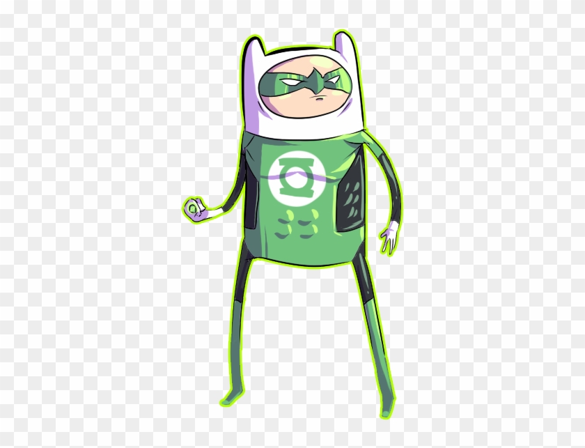 Adventure Time/green Lantern Mashup - Adventure Time Finn #1006943