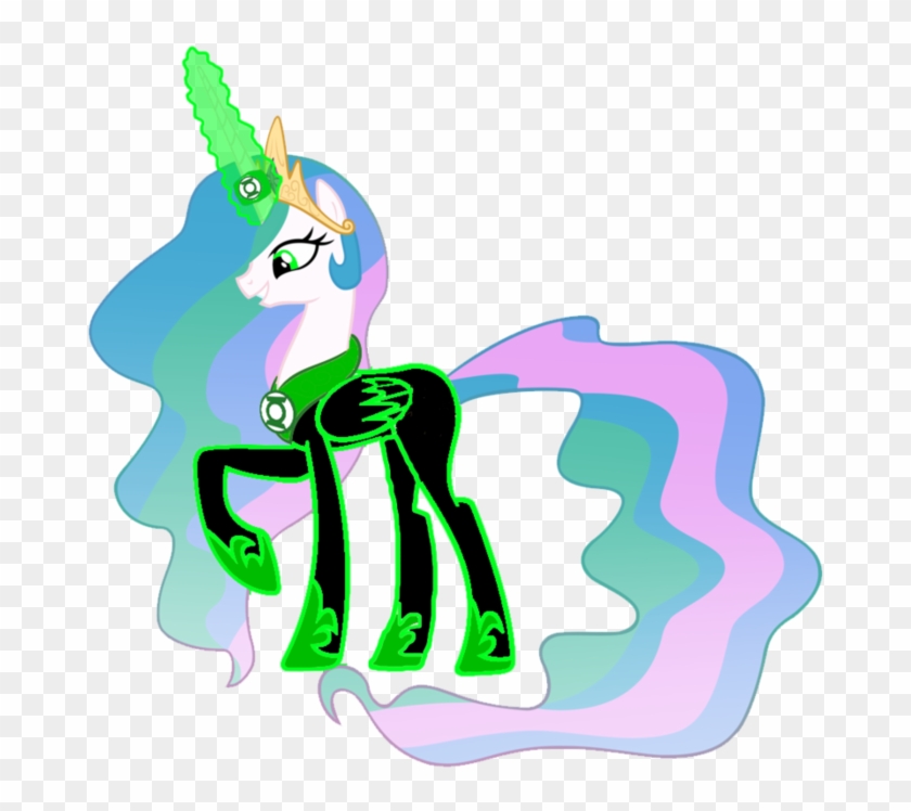 Princess Celestia The Green Lantern By Motownwarrior01 - Pixel #1006945