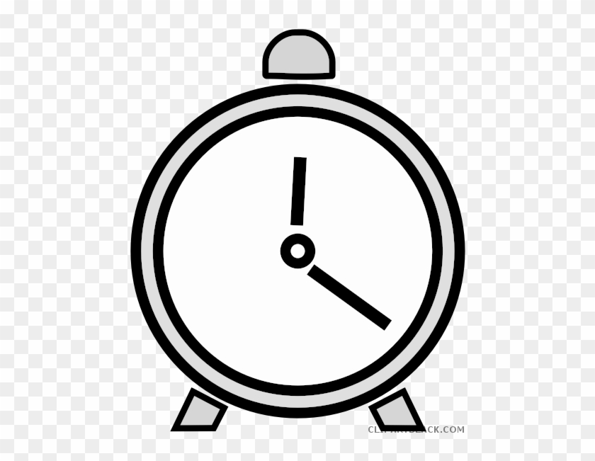 Cartoon Clock Tools Free Black White Clipart Images - Clock Cartoon Transparent Background #1007035