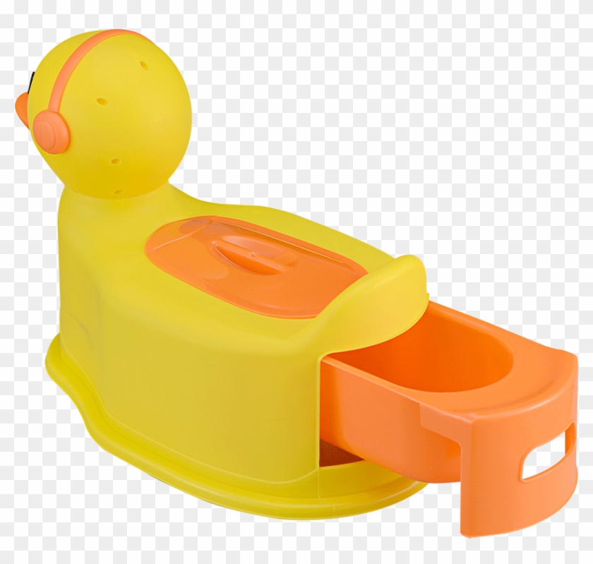 The Potty Container Can Be Removed Without Lifting - Baby Safe Duck Potty #1007090