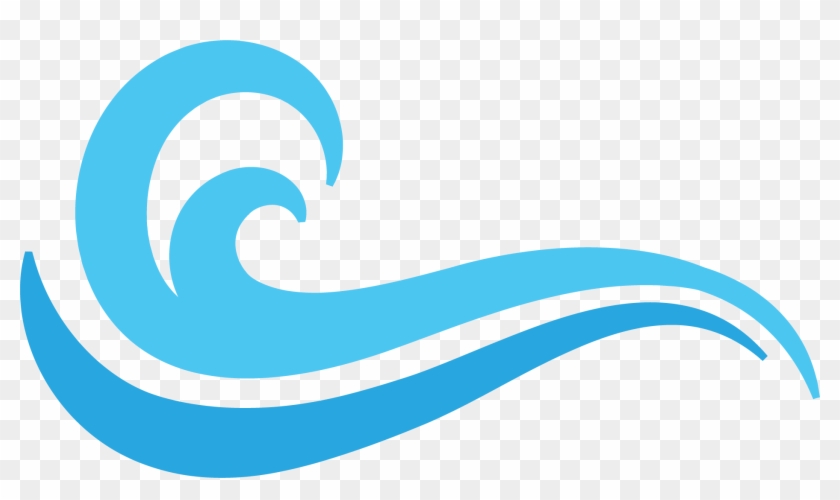 Logo Blue Wind Wave Sea Level - Wave Symbol Png #1007111