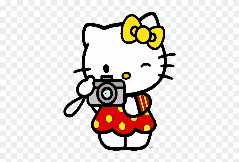Free: Camera Clipart Hello Kitty - Hello Kitty Clock Hand Made 