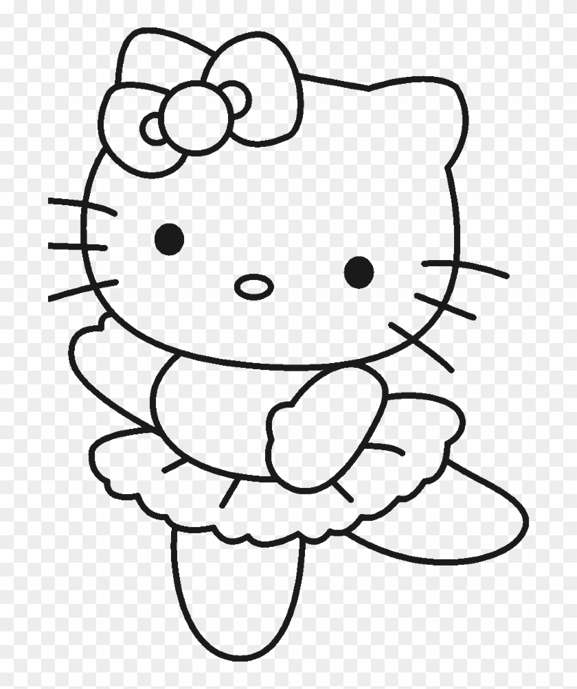 Hello Kitty Ballet Dancing Coloring Pages - Hello Kitty Coloring Pages #1007155