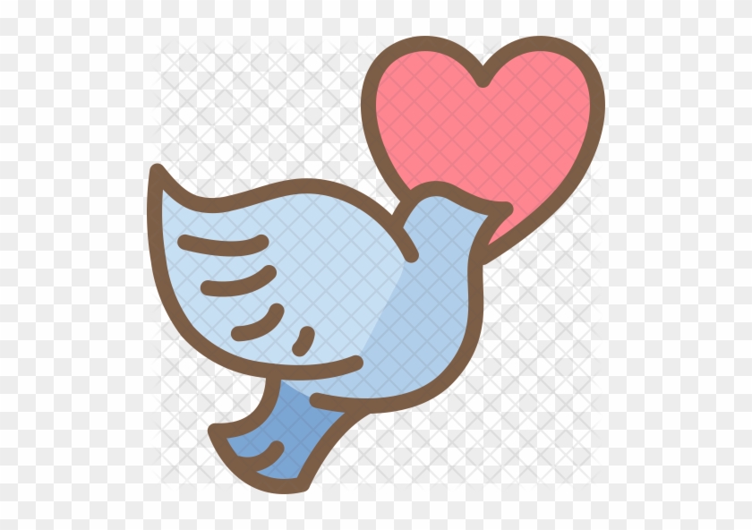 Love Dove Icon - Wedding Sticker Png #1007214