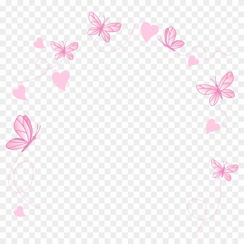 Painted Border Vector Butterfly - Cute Teddy Bears #1007253