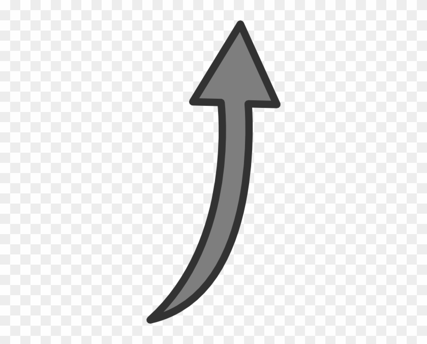 Free Curved Arrow Clipart - Curved Arrow Pointing Up Png #1007409