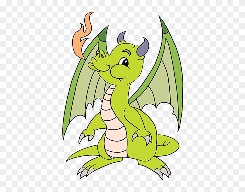 Ferocious Clipart Fire Breathing Dragon - Draw A Dragon #1007410