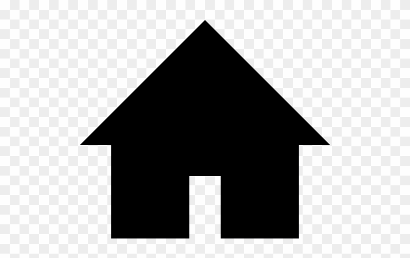 House Black Building Shape Free Icon - Black Home Icon Png #1007421