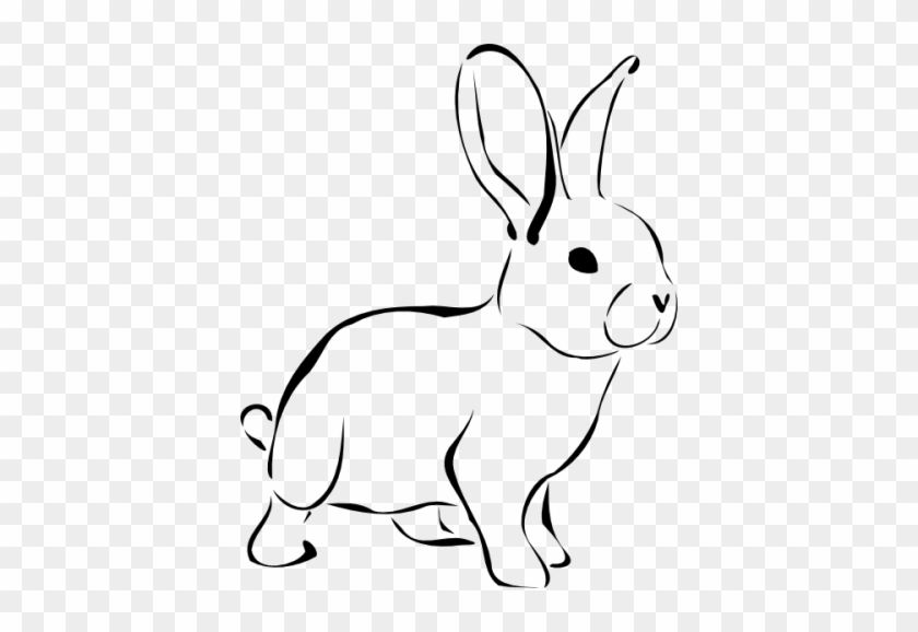 Bunny Black And White Clipart Clipart Kid - Rabbit Clip Art Black And White #1007475