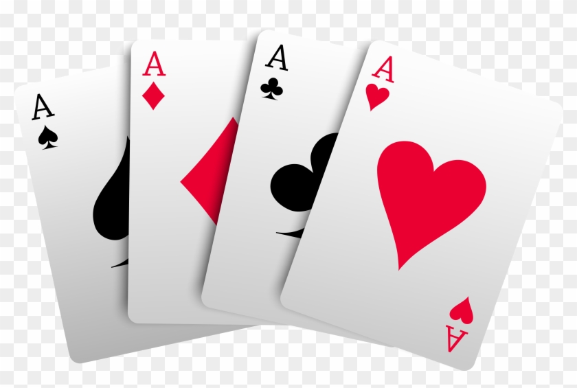 Aces Cards Png Vintage Winter Clipart - Playing Cards Free Png #1007502