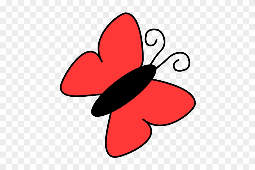 Red Butterfly Clipart #1007514