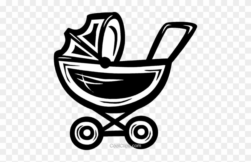 Baby Carriage Royalty Free Vector Clip Art Illustration - Baby Carriage Transparent Background #1007553