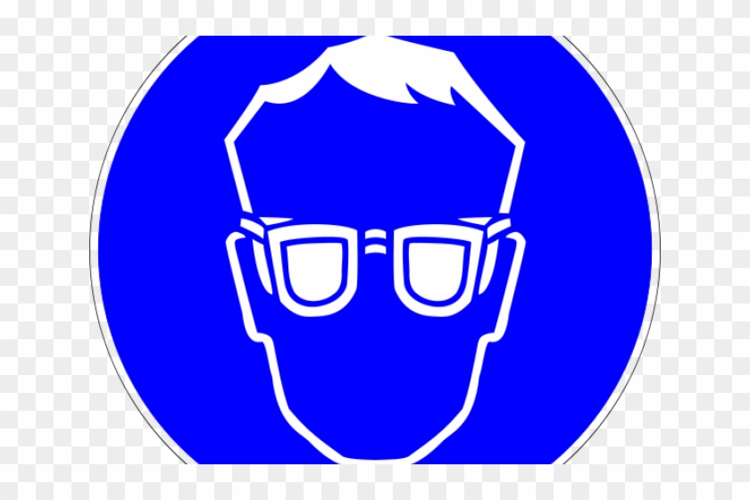 Goggles Clipart Lab Safety Symbol - Pictogramme Lunettes De Sécurité #1007590