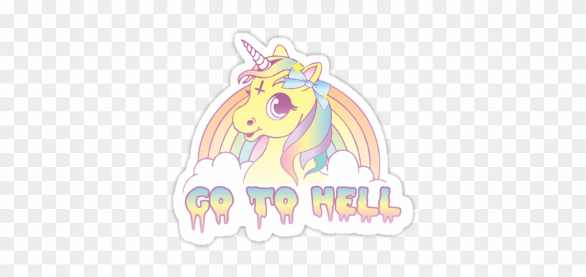 "go To Hell" Mean Unicorn By Amy Grace - Go To Hell Pony #1007609