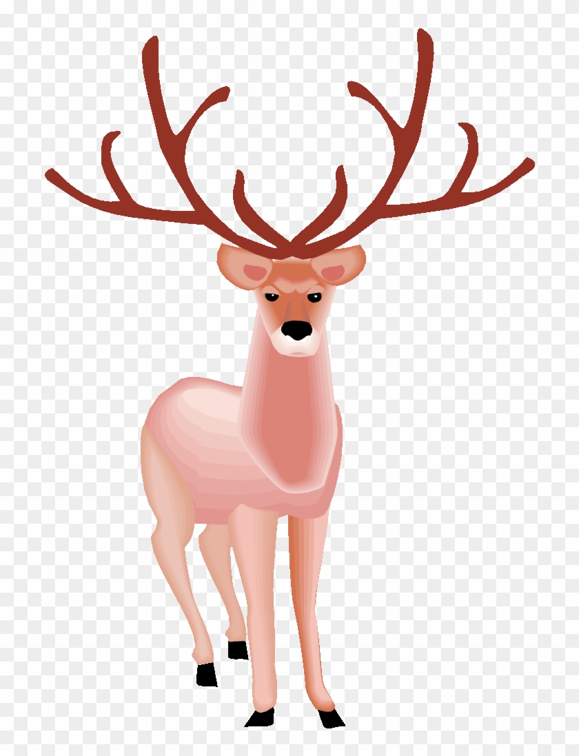 Free Deer Clipart - Grand Cerf Dessin #1007639