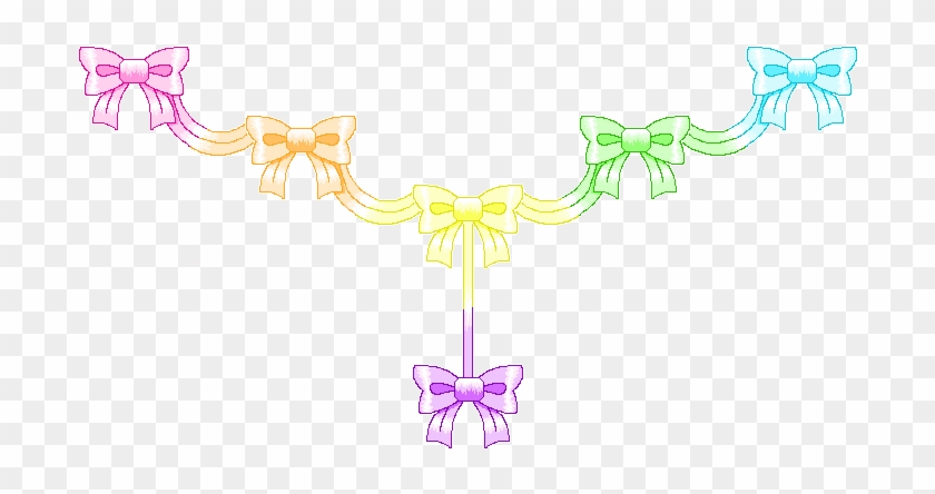 Pastel Rainbow Pixels Bows By Starrymiik - Pastel Rainbow Pixels Bows By Starrymiik #1007729