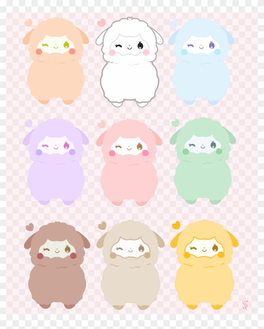 Pastel Rainbow Alpaca Stickers Are Available Now On - Kawaii Alpaca #1007740