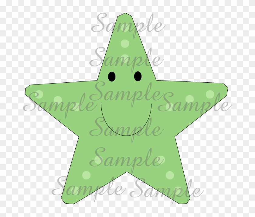 Green Starfish Clipart - Craft #1007742