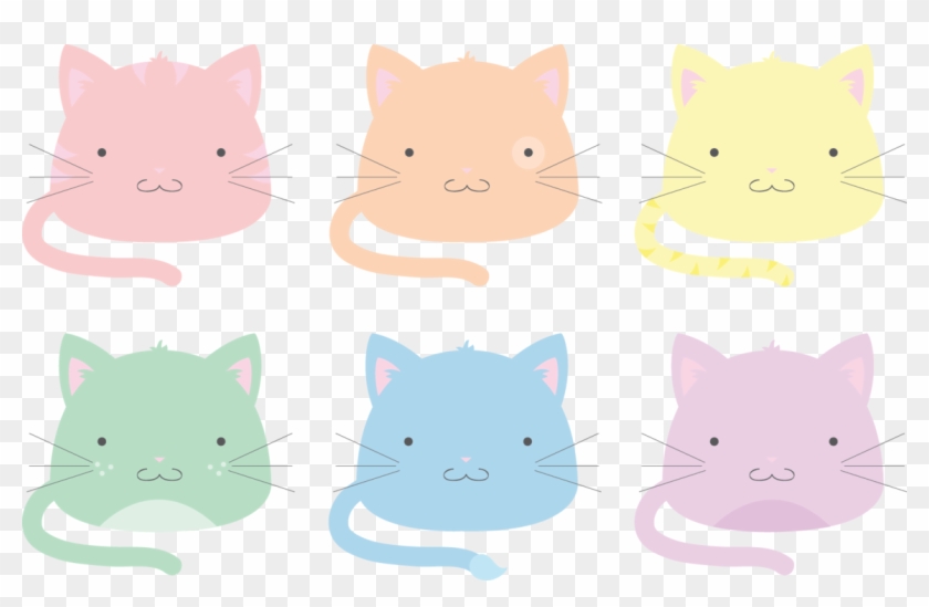 Pastel Blob Cats By Technicolorblackout - Pastel Cat Png #1007754
