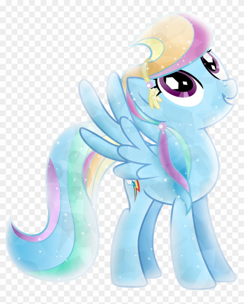 Crystal Rainbow Dash By Theshadowstone Crystal Rainbow - Mlp Crystal Ponies Rainbow Dash #1007762