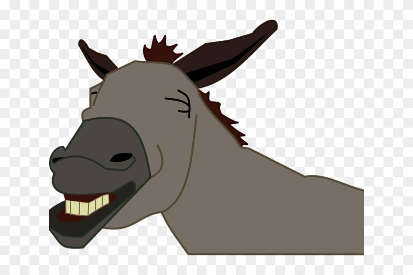 Jackass Clipart Mule Head - Cartoon Horse With Transparent Background #1007806